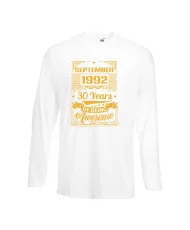 Мъжка тениска September 1992 30 YEARS OF BEING AWESOME 2
