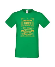 Мъжка тениска January 1992 30 YEARS OF BEING AWESOME 2