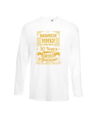 Мъжка тениска MARCH 1992 30 YEARS OF BEING AWESOME 2