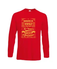 Мъжка тениска MARCH 1992 30 YEARS OF BEING AWESOME 2