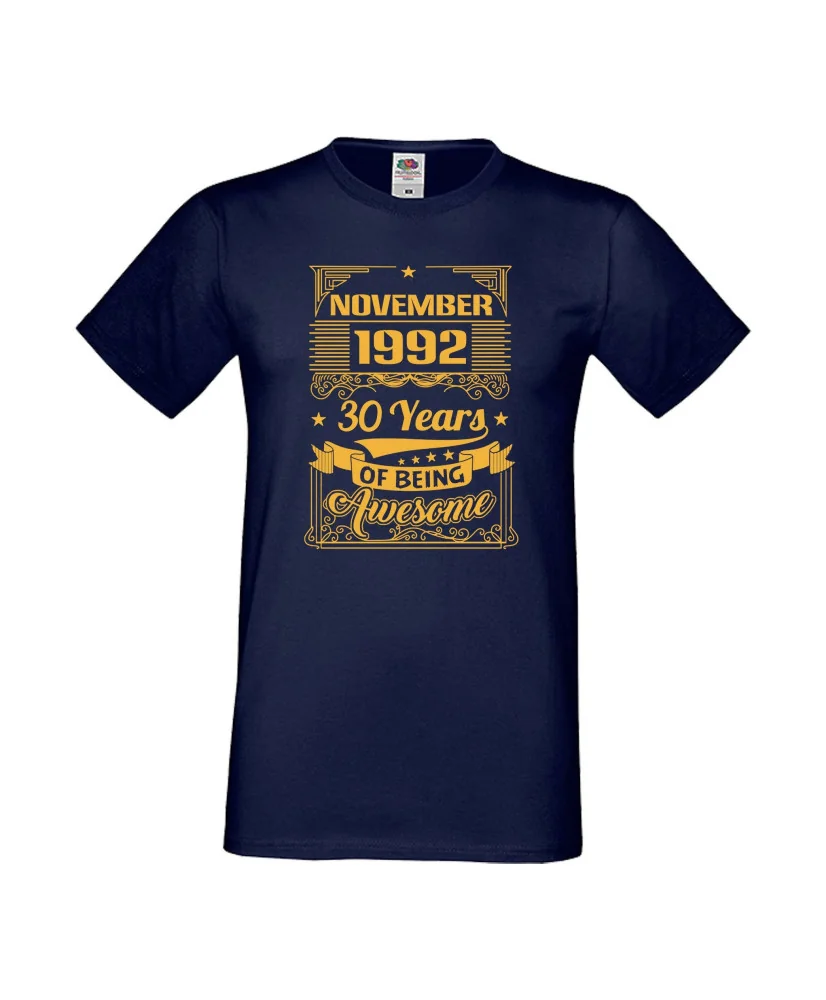 Мъжка тениска November 1992 30 YEARS OF BEING AWESOME 2 Мъжка тениска November 1992 30 YEARS OF BEING AWESOME 2