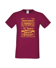 Мъжка тениска November 1992 30 YEARS OF BEING AWESOME 2