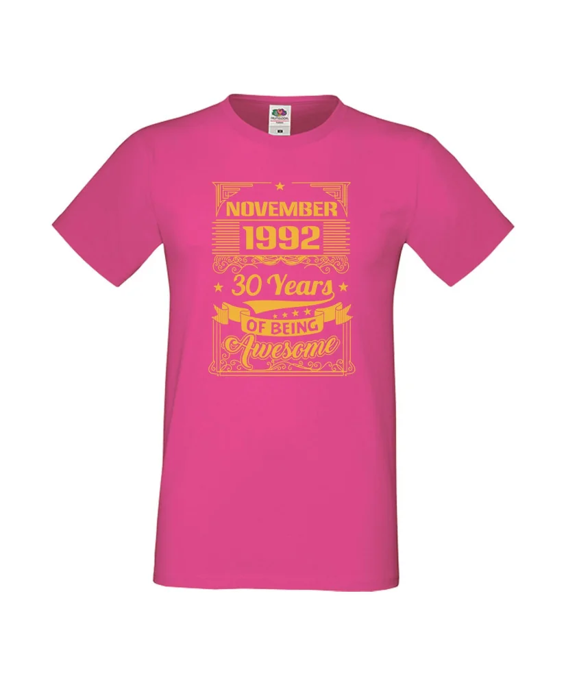 Мъжка тениска November 1992 30 YEARS OF BEING AWESOME 2 Мъжка тениска November 1992 30 YEARS OF BEING AWESOME 2