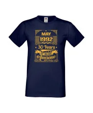 Мъжка тениска MAY 1992 30 YEARS OF BEING AWESOME 2