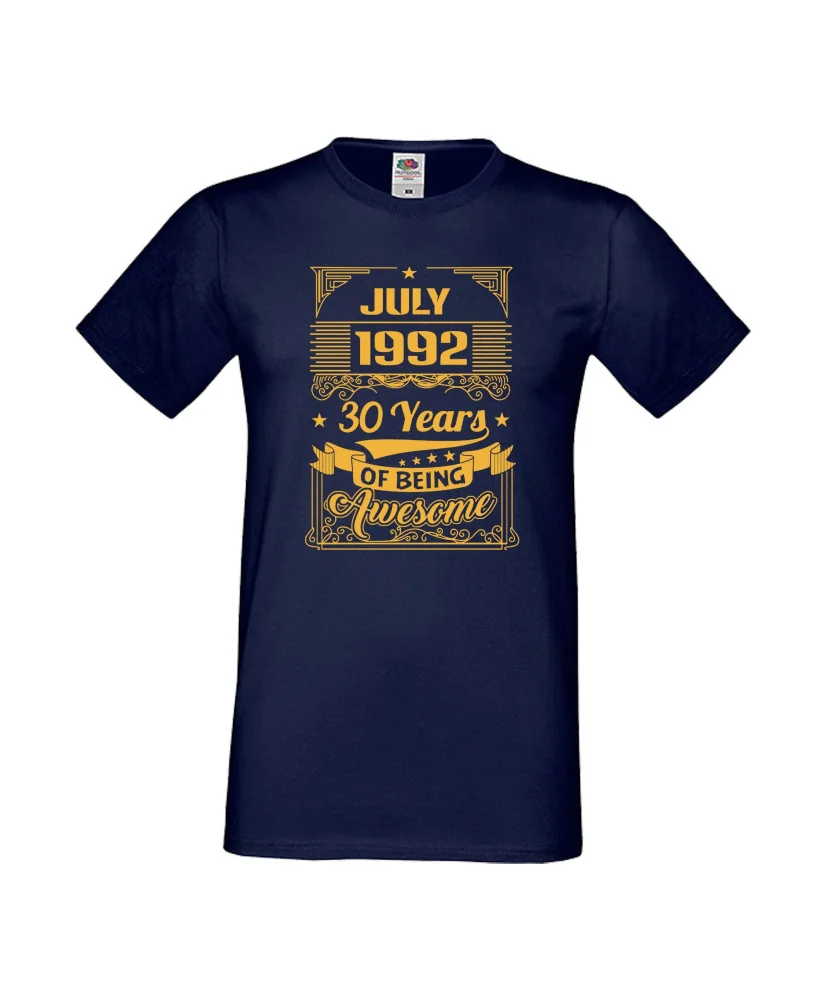 Мъжка тениска JULY 1992 30 YEARS OF BEING AWESOME 2