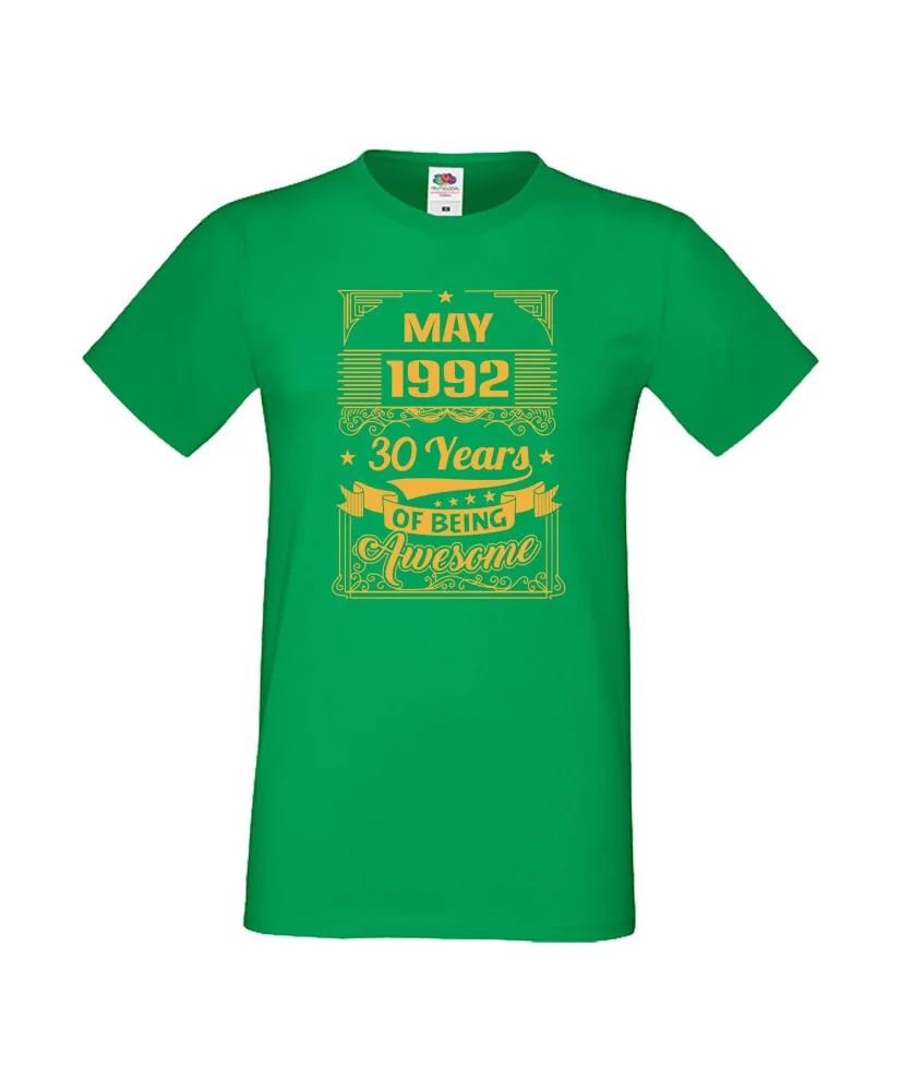 Мъжка тениска MAY 1992 30 YEARS OF BEING AWESOME 2