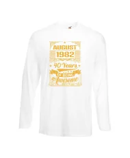 Мъжка тениска AUGUST 1982 40 YEARS OF BEING AWESOME 2