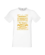 Мъжка тениска AUGUST 1982 40 YEARS OF BEING AWESOME 2
