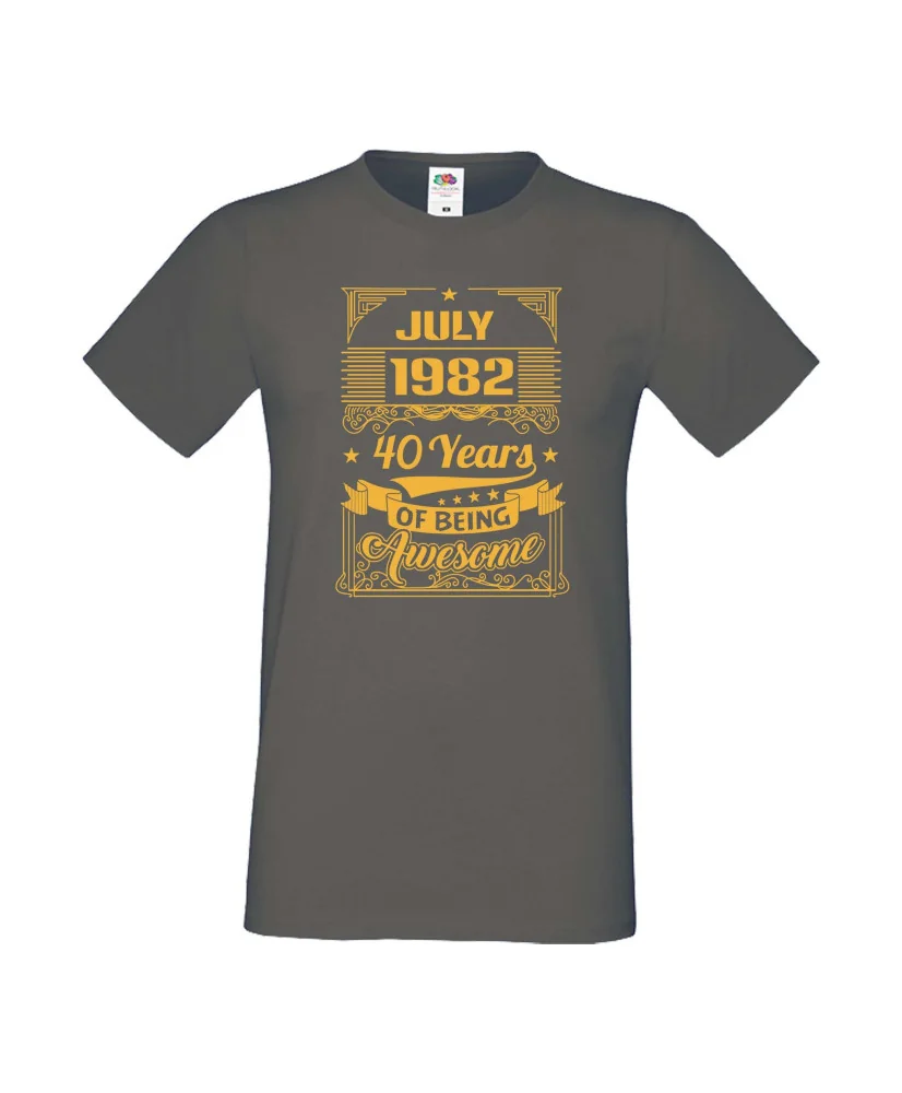 Мъжка тениска JULY 1982 40 YEARS OF BEING AWESOME 2 Мъжка тениска JULY 1982 40 YEARS OF BEING AWESOME 2