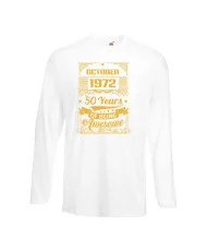 Мъжка тениска October 1972 50 YEARS OF BEING AWESOME 2