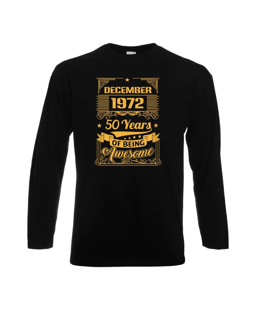 Мъжка тениска December 1972 50 YEARS OF BEING AWESOME 2 Мъжка тениска December 1972 50 YEARS OF BEING AWESOME 2