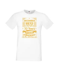 Мъжка тениска December 1972 50 YEARS OF BEING AWESOME 2