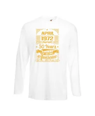 Мъжка тениска APRIL 1972 50 YEARS OF BEING AWESOME 2