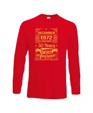 Мъжка тениска December 1972 50 YEARS OF BEING AWESOME 2