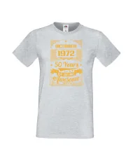 Мъжка тениска October 1972 50 YEARS OF BEING AWESOME 2