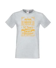 Мъжка тениска APRIL 1972 50 YEARS OF BEING AWESOME 2