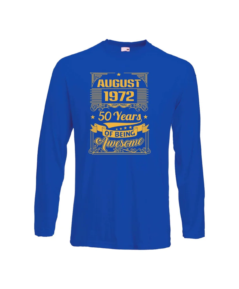 Мъжка тениска AUGUST 1972 50 YEARS OF BEING AWESOME 2