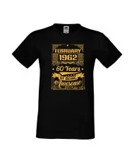Мъжка тениска FEBRUARY 1962 60 YEARS OF BEING AWESOME 2