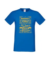 Мъжка тениска AUGUST 1962 60 YEARS OF BEING AWESOME 2
