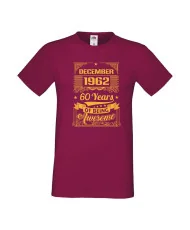 Мъжка тениска DECEMBER 1962 60 YEARS OF BEING AWESOME 2