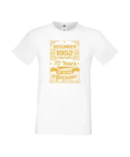 Мъжка тениска DECEMBER 1952 70 YEARS OF BEING AWESOME 2