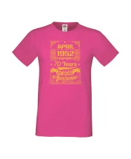Мъжка тениска APRIL 1952 70 YEARS OF BEING AWESOME 2