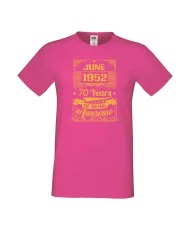 Мъжка тениска JUNE 1952 70 YEARS OF BEING AWESOME 2