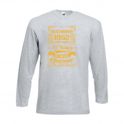 Мъжка тениска DECEMBER 1952 70 YEARS OF BEING AWESOME 2