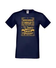 Мъжка тениска NOVEMBER 1952 70 YEARS OF BEING AWESOME 2