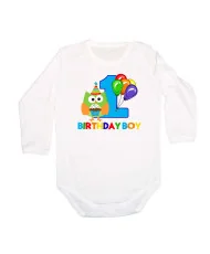 Бебешко боди birthday boy 1owl