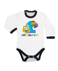 Бебешко боди birthday boy 1owl