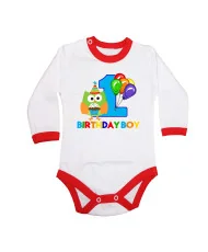 Бебешко боди birthday boy 1owl