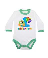 Бебешко боди birthday boy 1owl