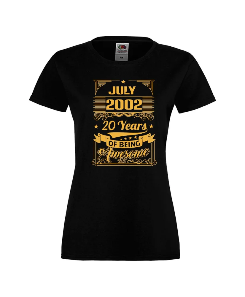 Дамска тениска JULY 2002 20 YEARS OF BEING AWESOME Дамска тениска JULY 2002 20 YEARS OF BEING AWESOME