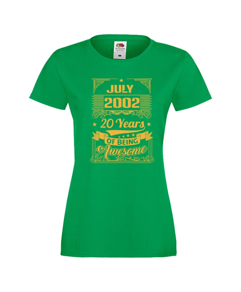 Дамска тениска JULY 2002 20 YEARS OF BEING AWESOME Дамска тениска JULY 2002 20 YEARS OF BEING AWESOME