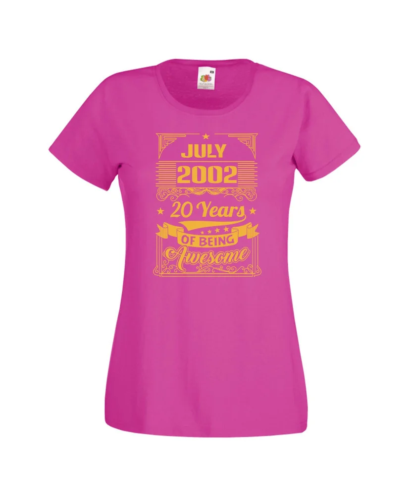 Дамска тениска JULY 2002 20 YEARS OF BEING AWESOME Дамска тениска JULY 2002 20 YEARS OF BEING AWESOME