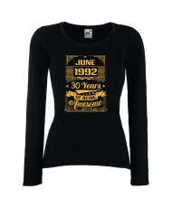 Дамска тениска "JUNE 1991 30 YEARS OF BEING AWESOME"