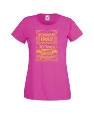 Дамска тениска NOVEMBER 1992 30 YEARS OF BEING AWESOME 2