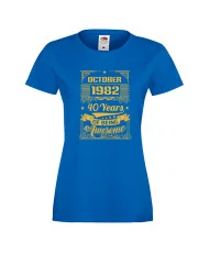 Дамска тениска OCTOBER 1982 40 YEARS OF BEING AWESOME 2