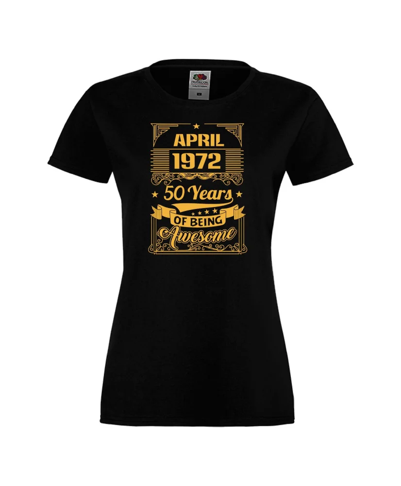 Дамска тениска OCTOBER 1972 50 YEARS OF BEING AWESOME 2 Дамска тениска OCTOBER 1972 50 YEARS OF BEING AWESOME 2
