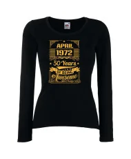 Дамска тениска APRIL 1972 50 YEARS OF BEING AWESOME
