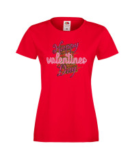 Дамска тениска Свети Валентин Happy Valentines Day 1
