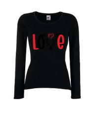 Дамска тениска Свети Валентин Love 2
