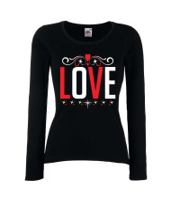 Дамска тениска Свети Валентин Love 3