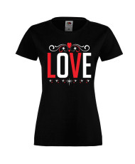 Дамска тениска Свети Валентин Love 3