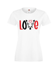 Дамска тениска Свети Валентин Love 2
