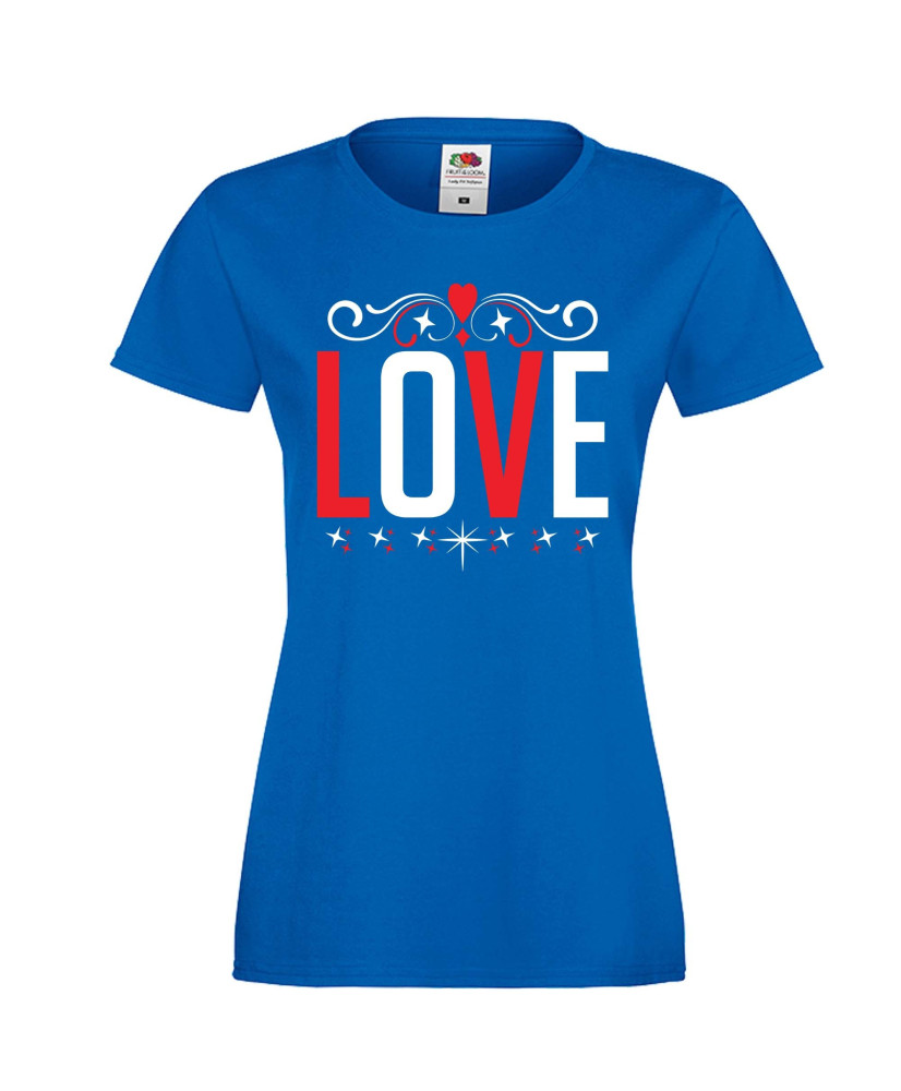 Дамска тениска Свети Валентин Love 3