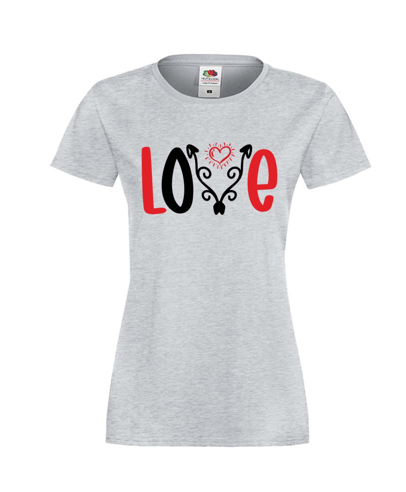 Дамска тениска Свети Валентин Love 2