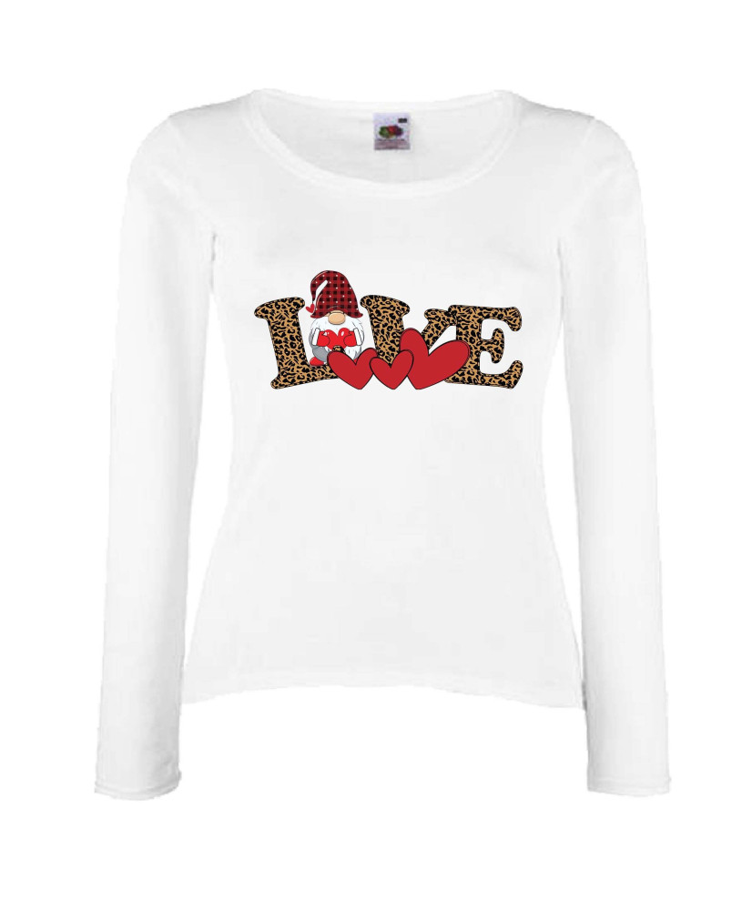 Дамска тениска Свети Валентин Love Gnome Valentine's 2 Дамска тениска Свети Валентин Love Gnome Valentine's 2