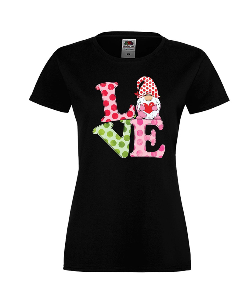 Дамска тениска Свети Валентин Love Gnome Valentine's 3 Дамска тениска Свети Валентин Love Gnome Valentine's 3